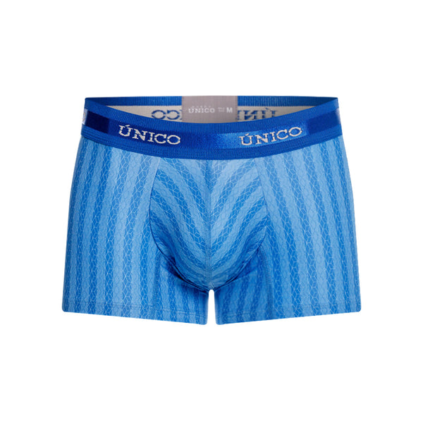 BOXER CORTO CISELADO AZUL