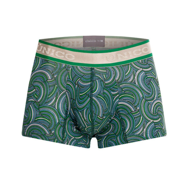 GREEN POLISHED BOXER SHORTS