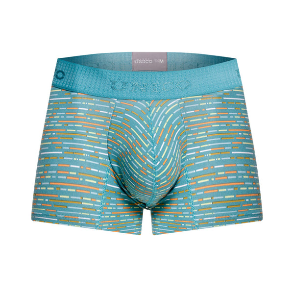 BOXER CORTO PESPUNTE AZUL