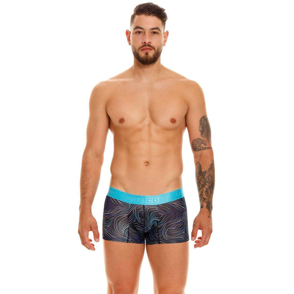 BOXER CORTO PLIEGUES AZUL