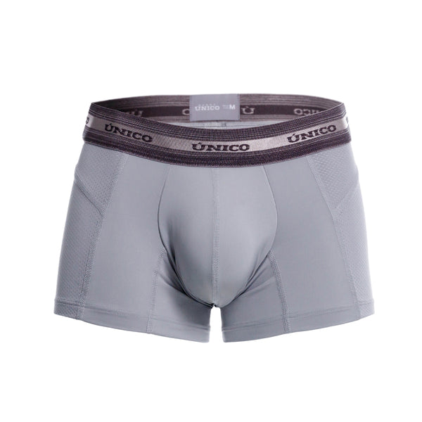 BOXER CORTO ALBARICOQUE GRIS