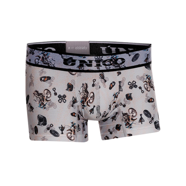 BOXER MEDIO INFANTIL MOTOCROSS GRIS