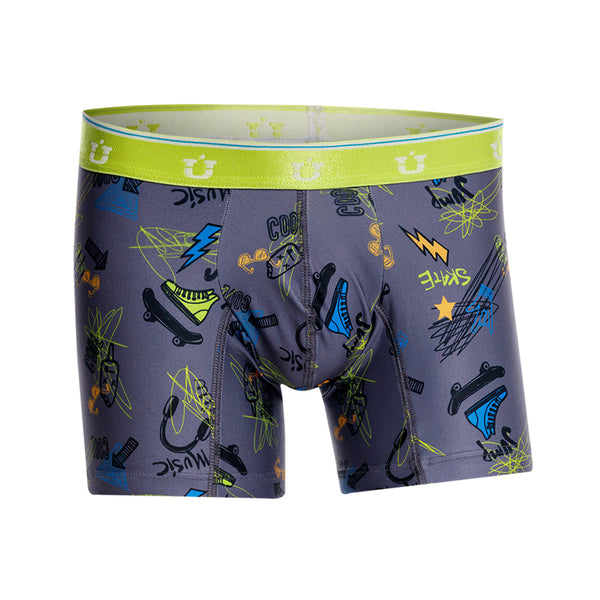 BÓXER MEDIO INFANTIL RAYONES GRIS