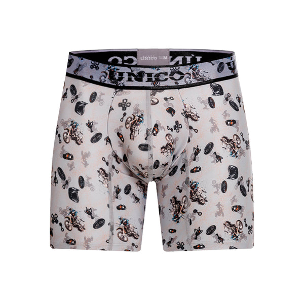 BOXER MEDIO MOTOCROSS GRIS