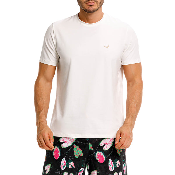 BEIGE PARTRIDGE ROUND NECK T-SHIRT