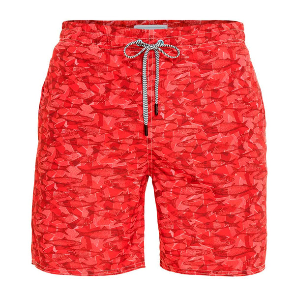 HALF CAMOUFLAGE PRINTED SURF SHORTS